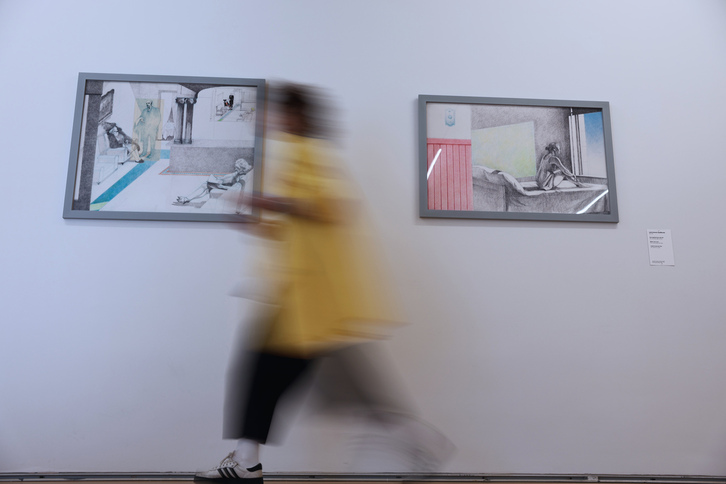 Jose Antonio Azpilikuetak Edward Hopper estatubatuarraren margolanetan oinarrituta eginiko lanak.