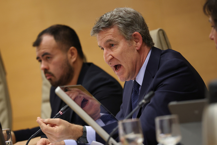 Feijóo, tan bronco como esquivo en la comisión de la dana.