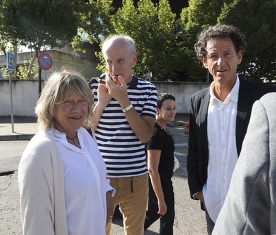 Arantza Zulueta y Jon Enparantza, en la Audiencia Nacional.