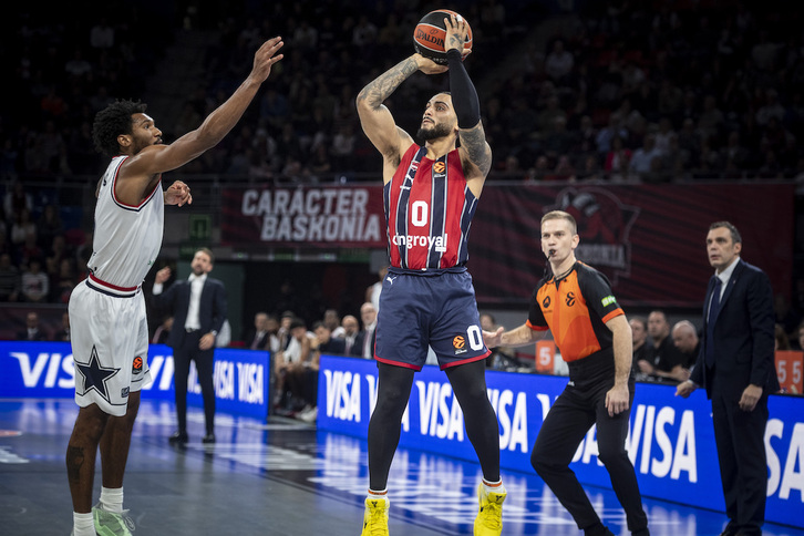 Markus Howard ha sido el jugador más valorado del Baskonia ante Armani Milano.