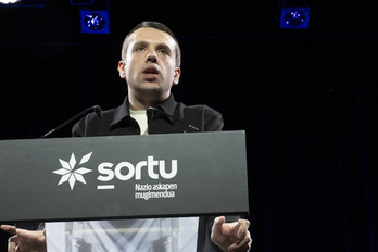 Sorturen IV. Kongresuko itxiera ekitaldia, Irunen.