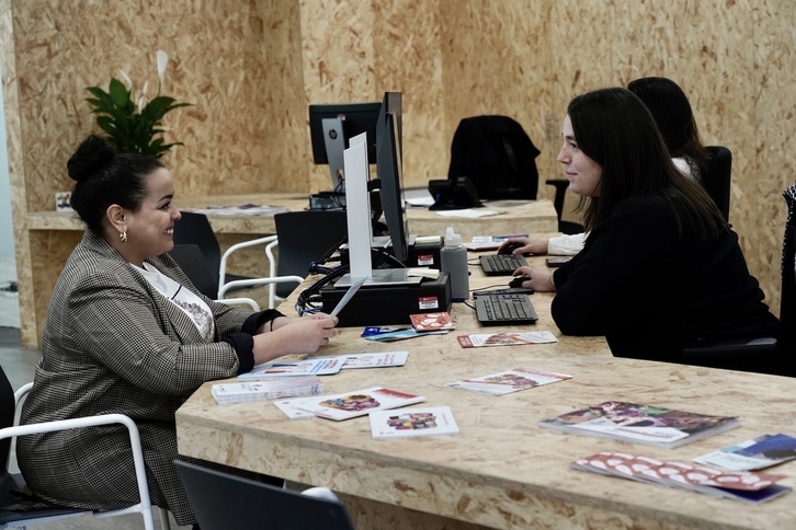 Imagen de archivo de una oficina de Harreragune.