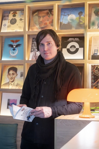 Rafael Anton Irisarri en LABA elkartea en Iruñea. 