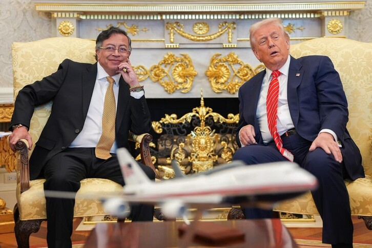 Gustavo Petro y Donald Trump, en la Casa Blanca.
