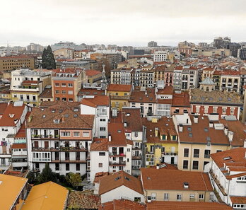 Vista panorámica de Iruñea.