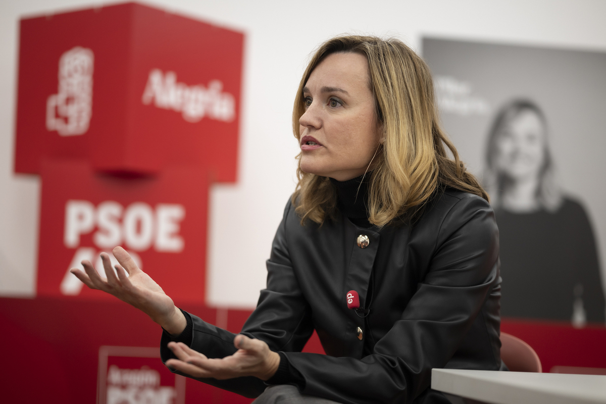 Pilar Alegría, exportavoz del Gobierno Sánchez y ahora candidata en Aragón. (Marcos Cebrián | Europa Press)