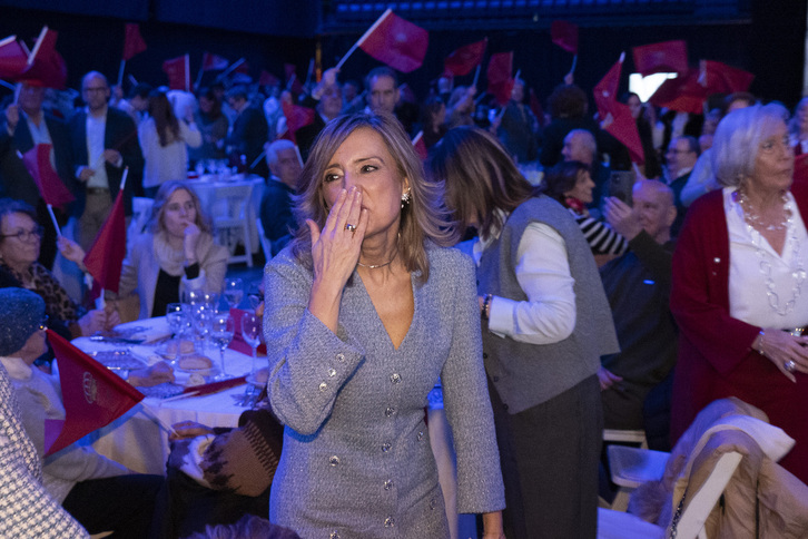 Cristina Ibarrola, durante el reciente día de partido de UPN.