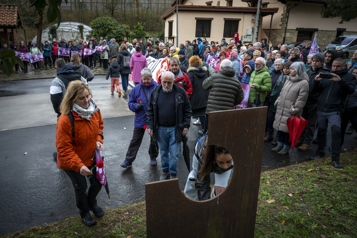 Eitzaga auzoan egindako ekitaldia