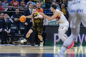 Marcelinho Huertas, en el reciente partido de Liga ACB ante Saski Baskonia.