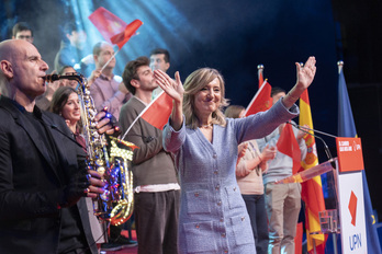 Cristina Ibarrola, en el Día de UPN en enero en Iruñea.