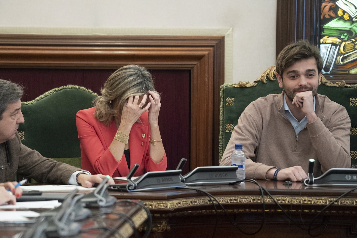 Cristina Ibarrola, en la votación de la moción de censura por la que dejó de ser alcaldesa de Iruñea. (Iñigo URIZ/FOKU)