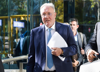 José Antonio Jainaga, presidente de Sidenor, a la salida de la Audiencia Nacional el pasado 12 de noviembre.