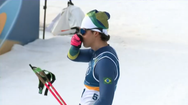 Manex Salsamendi, astearte honetako proba amaitu berritan.