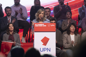 Cristina Ibarrola, durante el reciente día de partido de UPN.