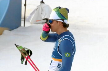 Manex Salsamendi, atzoko proba amaitu berritan.