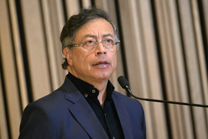 Gustavo Petro, presidente de Colombia, el pasado día 5 durante su viaje a EEUU.