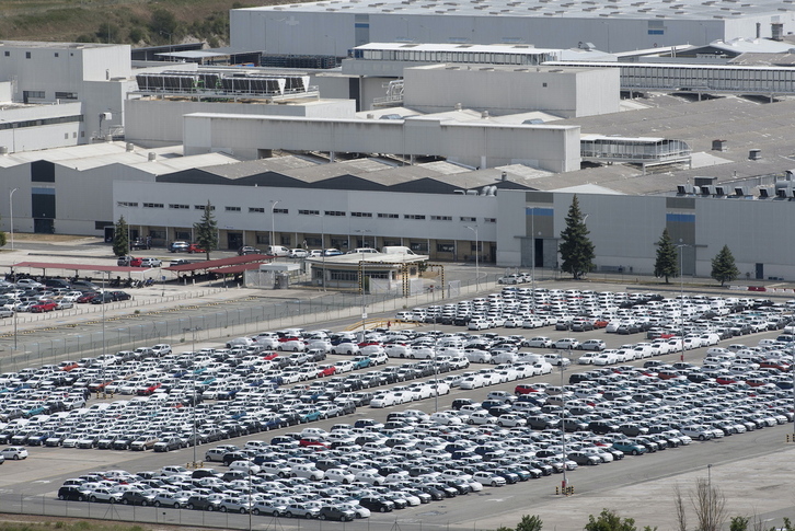 Imagen de archivo de la planta de Volkswagen Navarra en el polígono de Landaben.