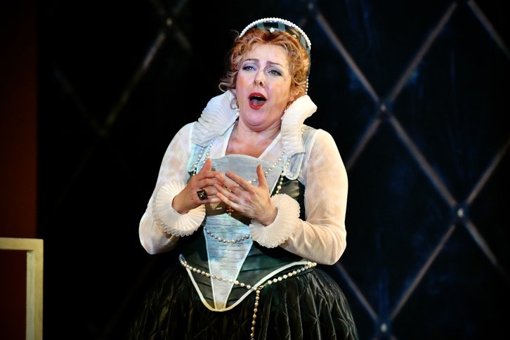 Yolanda Auyanet, en el ensayo general que realizaron el miércoles pasado.