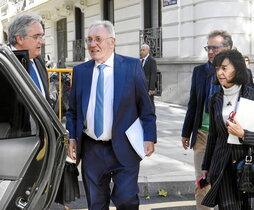 José Antonio Jainaga, el día que declaró por sus vinculos comerciales con Israel.