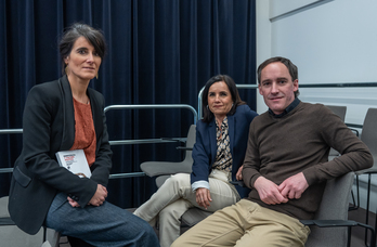 Leyre Arrieta, Andoni Eizagirre eta Naiara Goia.