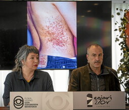 Comparecencia con el abogado de Sorzabal tras la sentencia absolutoria de la AN.