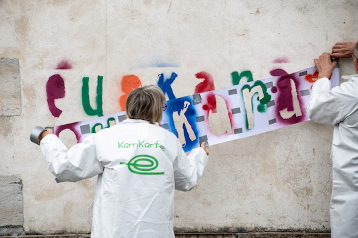EHEk Baionan eginiko protesta bat, artxiboko irudia.
