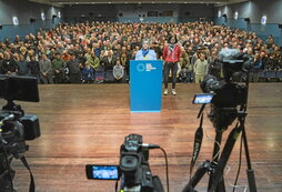 Comparecencia de la Red de Personas Torturadas de Euskal Herria, ayer en Eibar.