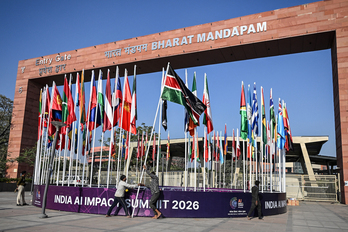 Cumbre de Impacto IA en Nueva Delhi, India.