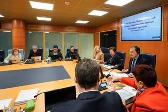 El consejero de Salud ha comparecido en el Parlamento junto a sus dos viceconsejeros y la directora de Osakidetza.