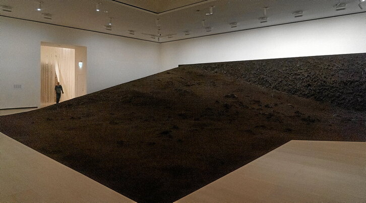 La instalación «Sorgin», de la artista colombiana Delcy Morelos, es una de las piezas que integran la exposición «Artes de la Tierra» y hasta mayo se pueden ver en el Museo Guggenheim de Bilbo.
