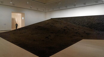 La instalación «Sorgin», de la artista colombiana Delcy Morelos, es una de las piezas que integran la exposición «Artes de la Tierra» y hasta mayo se pueden ver en el Museo Guggenheim de Bilbo.