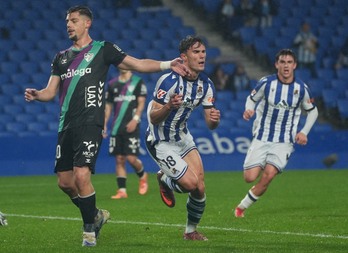 Gorka Carrera ha anotado el tanto de empate y ya suma once dianas.