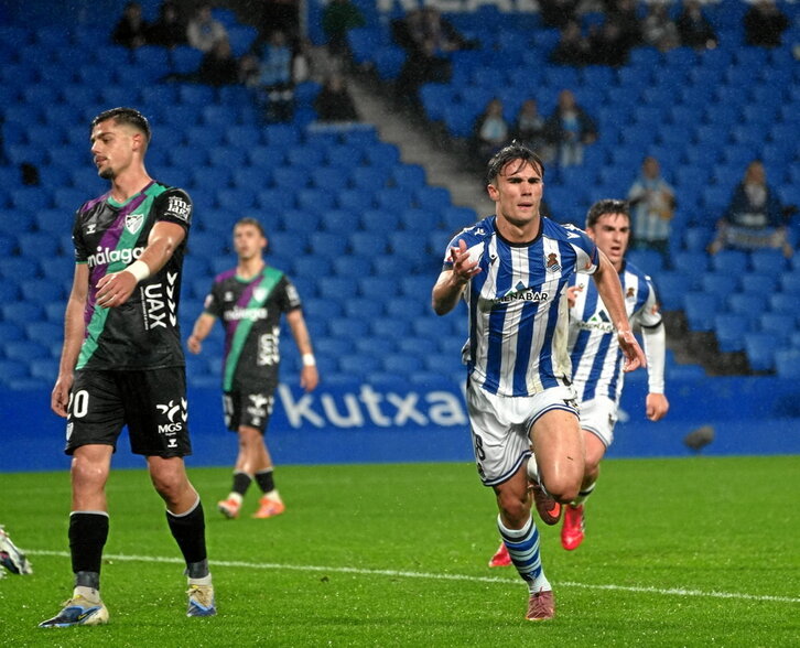 Gorka Carrera anotó el tanto del empate y ya suma once dianas.