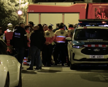 Efectivos de emergencias, en el lugar de la tragedia.