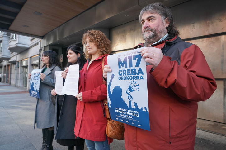 La mayoría sindical registró la convocatoria de huelga el pasado 19 de enero.