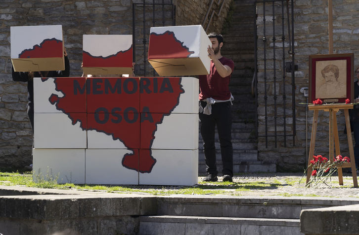 Acto de Egiari Zor en Gasteiz.