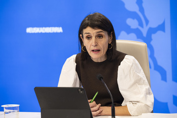 La consejera Nerea Melgosa, este martes en rueda de prensa.