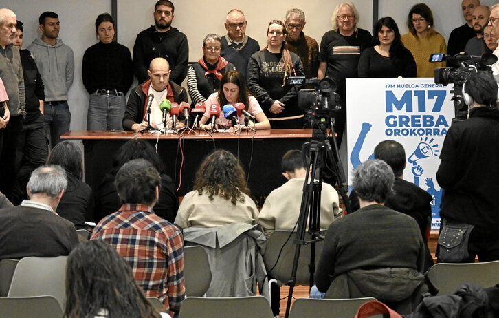 Bilbon egindako agerraldia.