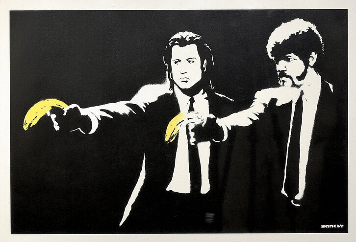 Banksy. «Pulp Fiction», 2006. Serigrafía sobre papel.