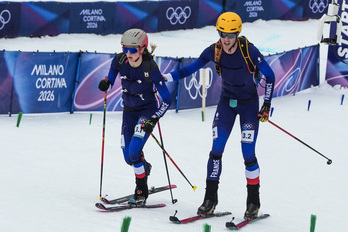 Harrop eta Anselmet, larunbat honetan, Olinpiar Jokoetako errelebo mistoetan.