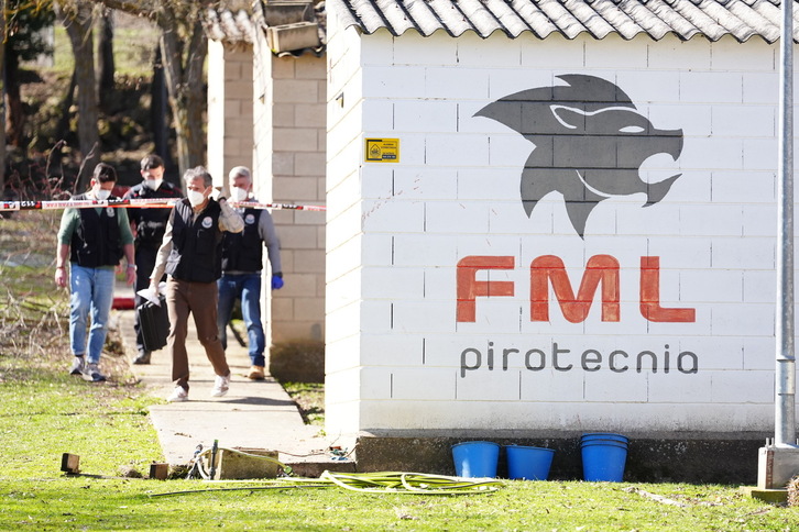 La explosión se ha producido en una empresa pirotécnica de Bergonda.