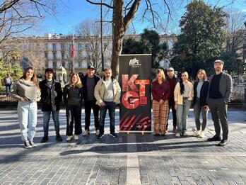 Katapulta Tour Gipuzkoaren 11. edizioaren aurkezpena, irudian.