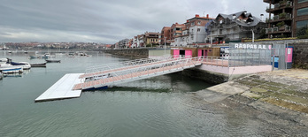 Imagen del embarcadero de Raspas.