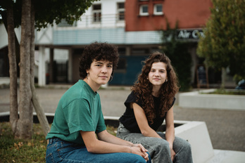 Leire eta Intza Casamajou Elkegarai, pastoralaren idazleak.