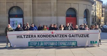 Nafar Gobernuaren aurrean ostegun honetan egin dute elkarretaratzea.