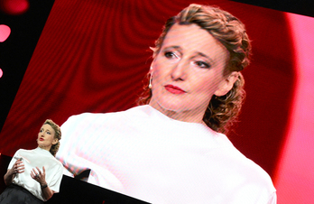 Tricia Tuttle, durante la ceremonia de clausura de la Berlinale.