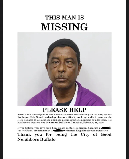 Cartel difundido por la familia del fallecido para tratar de localizarlo.