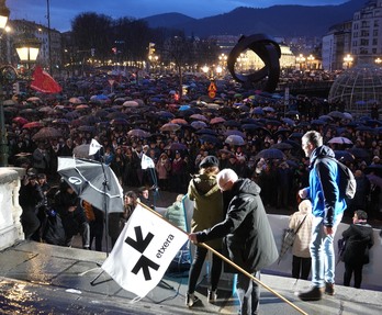 Près de 65 000 personnes ont manifesté à Bilbo en faveur des preso, le 10 janvier dernier. 