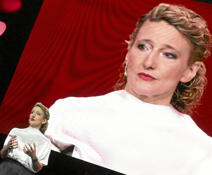 Tricia Tuttle, durante la ceremonia de clausura de la Berlinale.