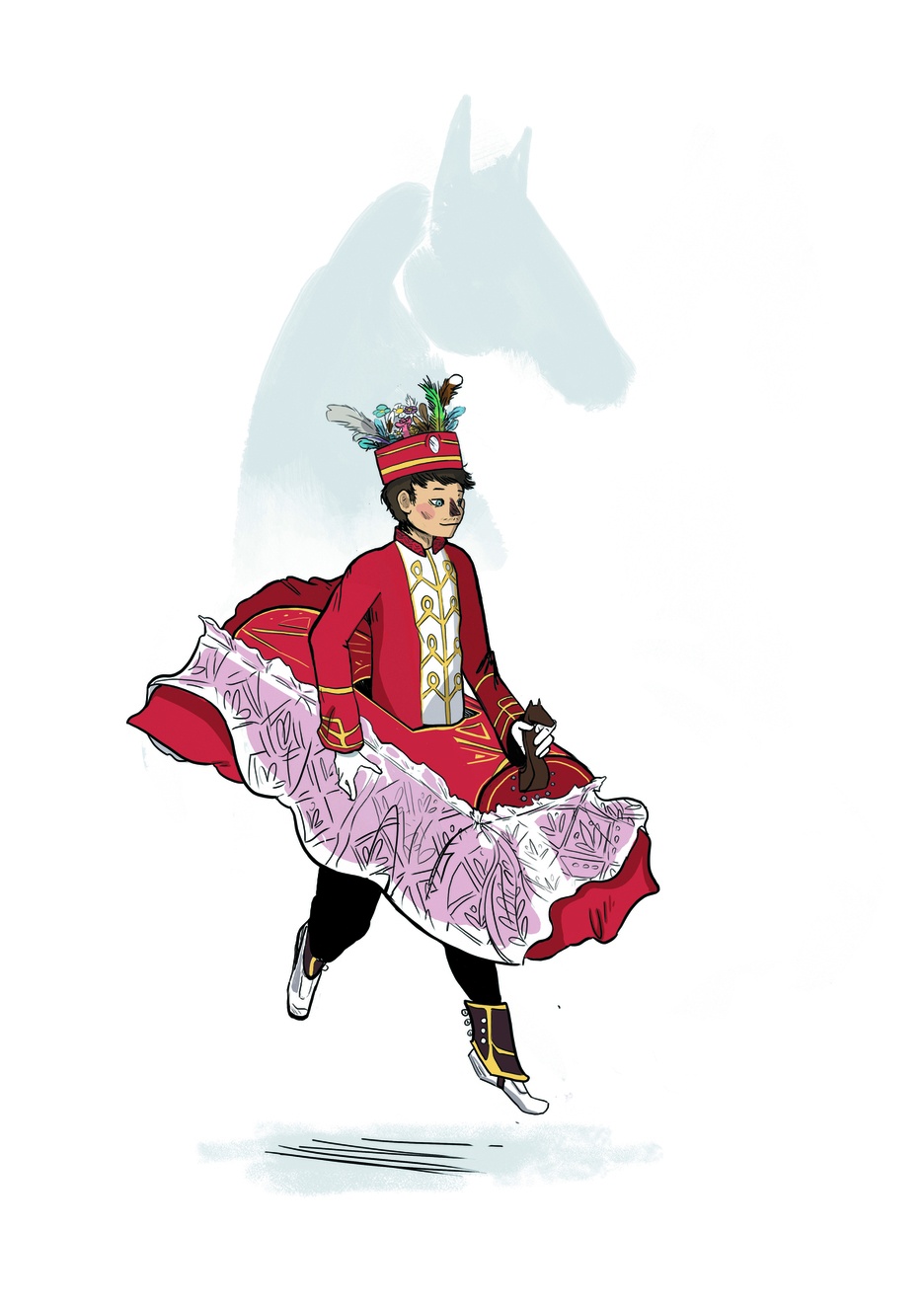 Le Zamaltzain danse devant les barricades et sur les places du village. Le Zamaltzain danse devant les barricades et sur les places du village.